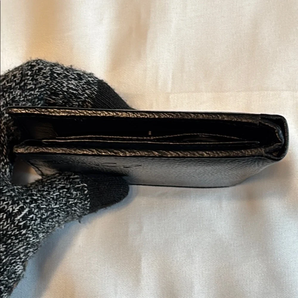 J Francis Men’s Leather Wallet Black GUC